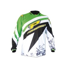 Progrip 7010 Adult Motocross Shirt Green/Black XXL