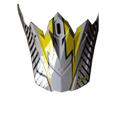 Progrip 3092 Replacement Motocross Helmet Peak Yellow- White