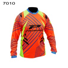 Progrip 7010-16 Adult Motocross Shirt Orange-Yellow-XL