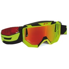 Progrip 3200/17/FL Venom Motocross Goggles Fluorescent Yellow/Black Frame-Mirrored Lens