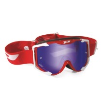 Progrip 3400/FL Menace Motocross Goggles Red with Multilayered Lens