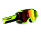 Progrip 3450 Multilayered Mirrored Lens Motocross Goggles Fluorescent Yellow-Black Frame
