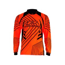 Progrip 7010-17 Adult Motocross Shirt Fluorescent-Orange-Large