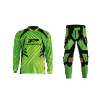 Progrip 6010-7010 Adult Motocross Pants + Shirt Green- Black