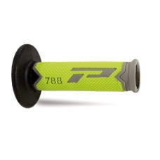 Progrip 788 MX-Motocross Triple Density Grips Fluorescent Yellow-Grey-Black-254