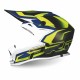 Progrip 3009/19 Youth ABS Motocross Helmet Fluorescent-Yellow-Dark Blue