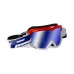 Progrip 3201/FL-130 Atzaki Motocross Goggles Red/White with Multilayered Lens