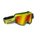 Progrip 3201/FL-347 Atzaki Motocross Goggles Flo Yellow/Grey with Multilayered Lens
