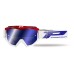Progrip 3201/FL-130 Atzaki Motocross Goggles Red/White with Multilayered Lens