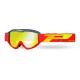 Progrip 3450 Riot Multilayered Mirrored Lens Motocross Goggles Grey-Red Frame