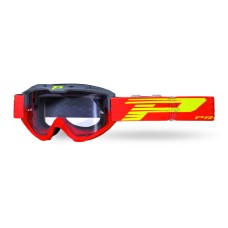 Progrip 3450 Riot Motocross Goggles with Light Sensitive Lens Grey-Red