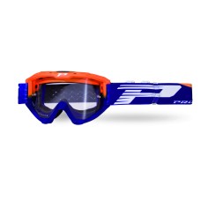 Progrip 3450 Riot Motocross Goggles with Light Sensitive Lens Flo Orange- Blue