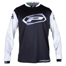 Progrip 7010-19 Adult Motocross Shirt Black-White