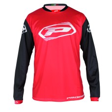 Progrip 7010-19 Adult Motocross Shirt Red-Black XL