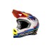 Progrip 3009-364 Youth ABS Motocross Helmet Fluorescent Orange-Light Blue