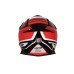 Progrip 3180-130 ABS Motocross Helmet Red/White