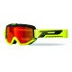 Progrip 3201/FL-194 Atzaki Motocross Goggles Black/Flo Yellow with Multilayered Lens