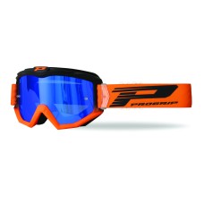 Progrip 3201/FL-366 Atzaki Motocross Goggles Black/Flo Orange with Multilayered Lens