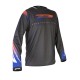 Progrip 7015  Adult Motocross Shirt Grey-Flo Orange-Blue--371