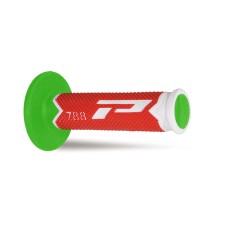 Progrip 788-190 MX Triple Density Grips White-Red-Fluorescent Green