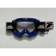 Progrip 3201-104 Race Line Motocross Goggles with RnR-XL Roll Off System Blue