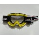 Progrip 3201-105 Race Line Motocross Goggles with RnR-XL Roll Off System Yellow