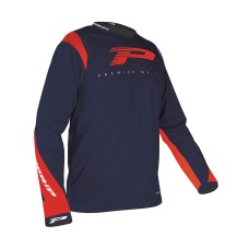 Progrip 7015-377 Adult Motocross Shirt Navy Blue-Orange