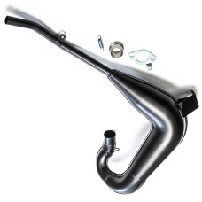 Big One Yamaha DT 125-175 MX Front Expansion Pipe Black