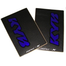Tecno-X Carbon KYB Upper Fork Stickers Blue