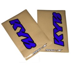 Tecno-X Clear KYB Upper Fork Stickers Blue