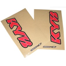 Tecno-X Clear KYB Upper Fork Stickers Red