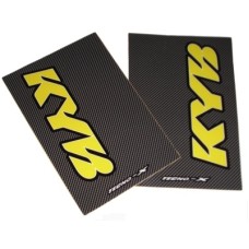 Tecno-X Carbon KYB Upper Fork Stickers Yellow